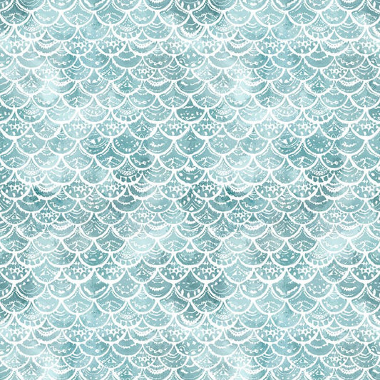Mermaid Scales Fabric from the La Mer Collection by Clara Jean for Dear Stella Fabrics