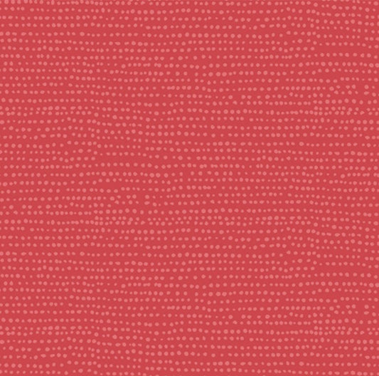 Moonscape - Poppy Fabric Blender by Dear Stella Fabrics. Poppy is a deep orangy red dotted blender.