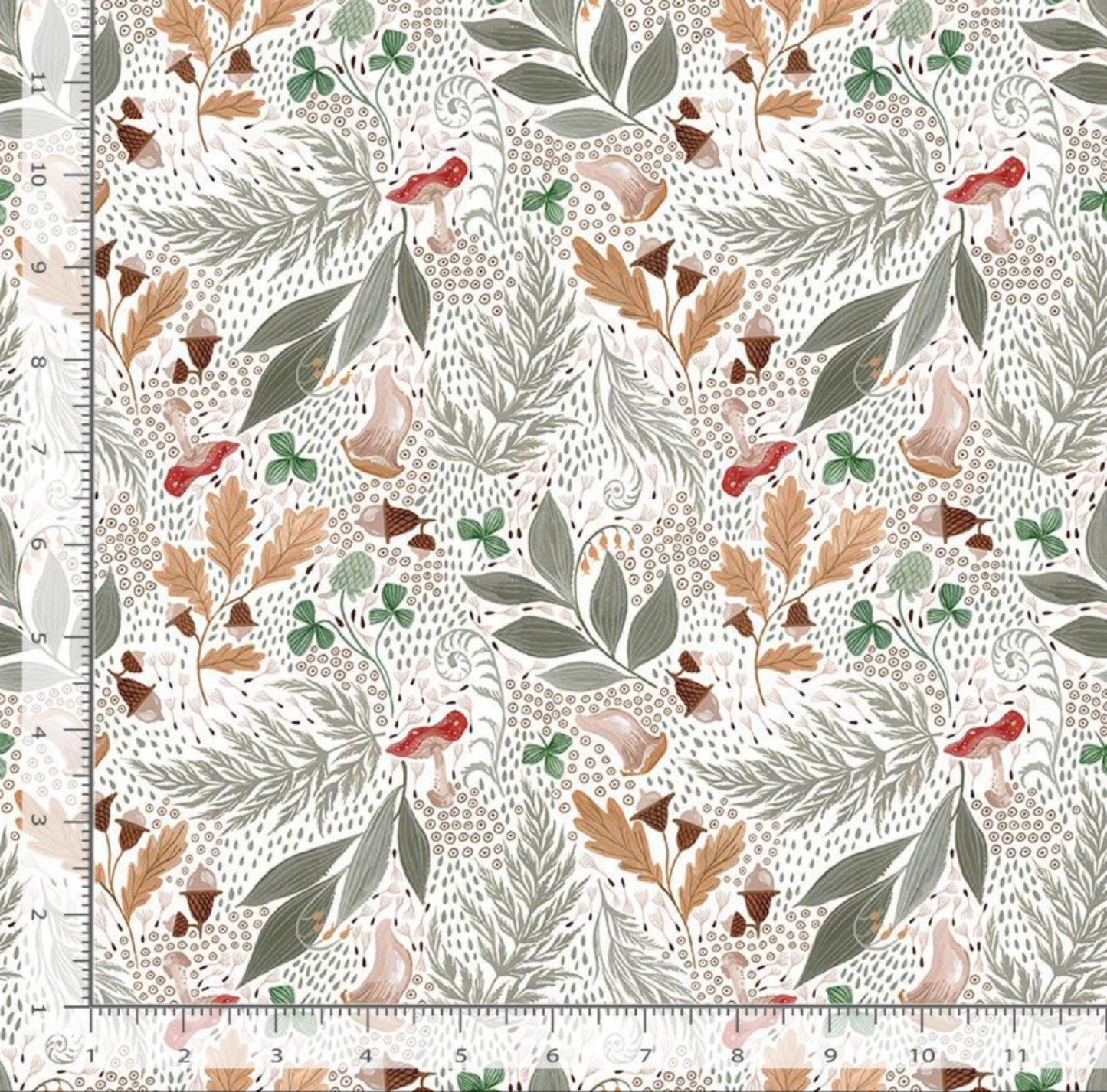 Mystic Floral - Goblincore Collection by Rae Ritchie for Dear Stella Fabrics - DRR2540 - White
