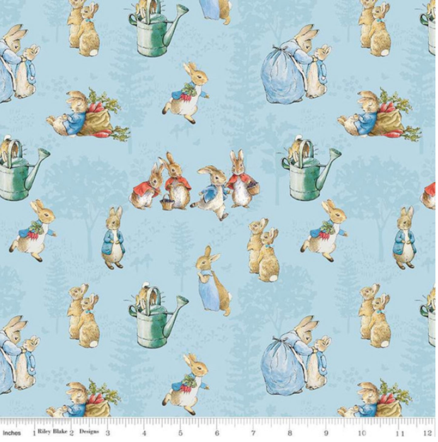 The Tale of Peter Rabbit - Blue - Main Fabric - Riley Blake Designs