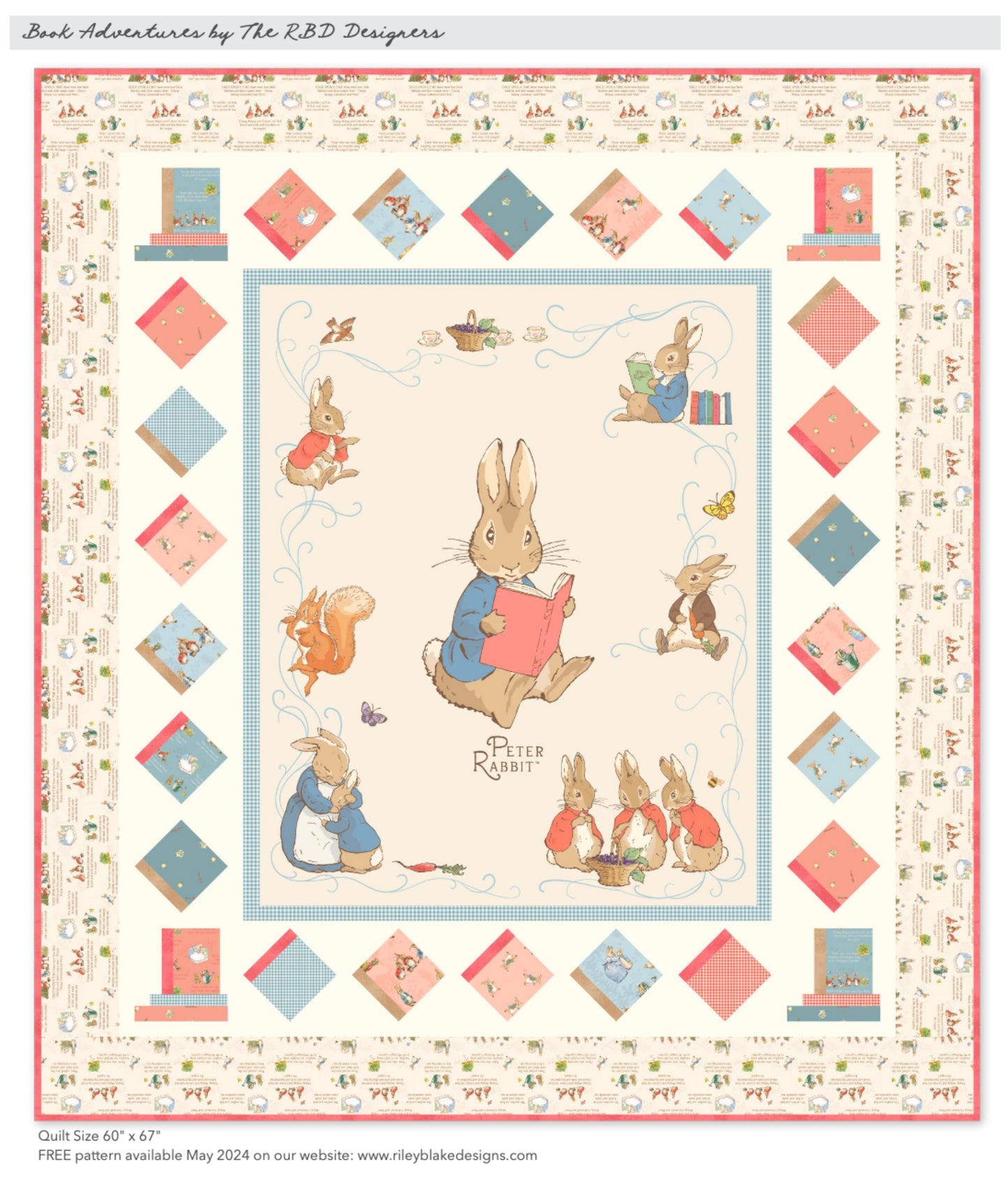 The Tale of Peter Rabbit - The Book Adventures Quilt Boxed Kit - Riley Blake Designs