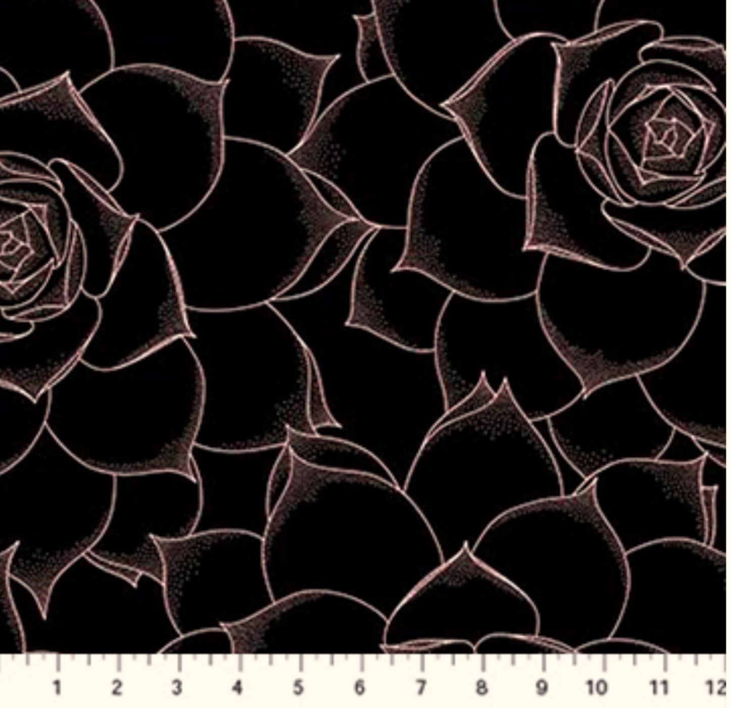 Rose Succulent - The Botanist Collection - Figo Fabrics