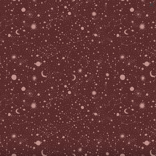 Constellations - From the Galaxies Collection from Figo Fabrics - 90578-36 - Rust
