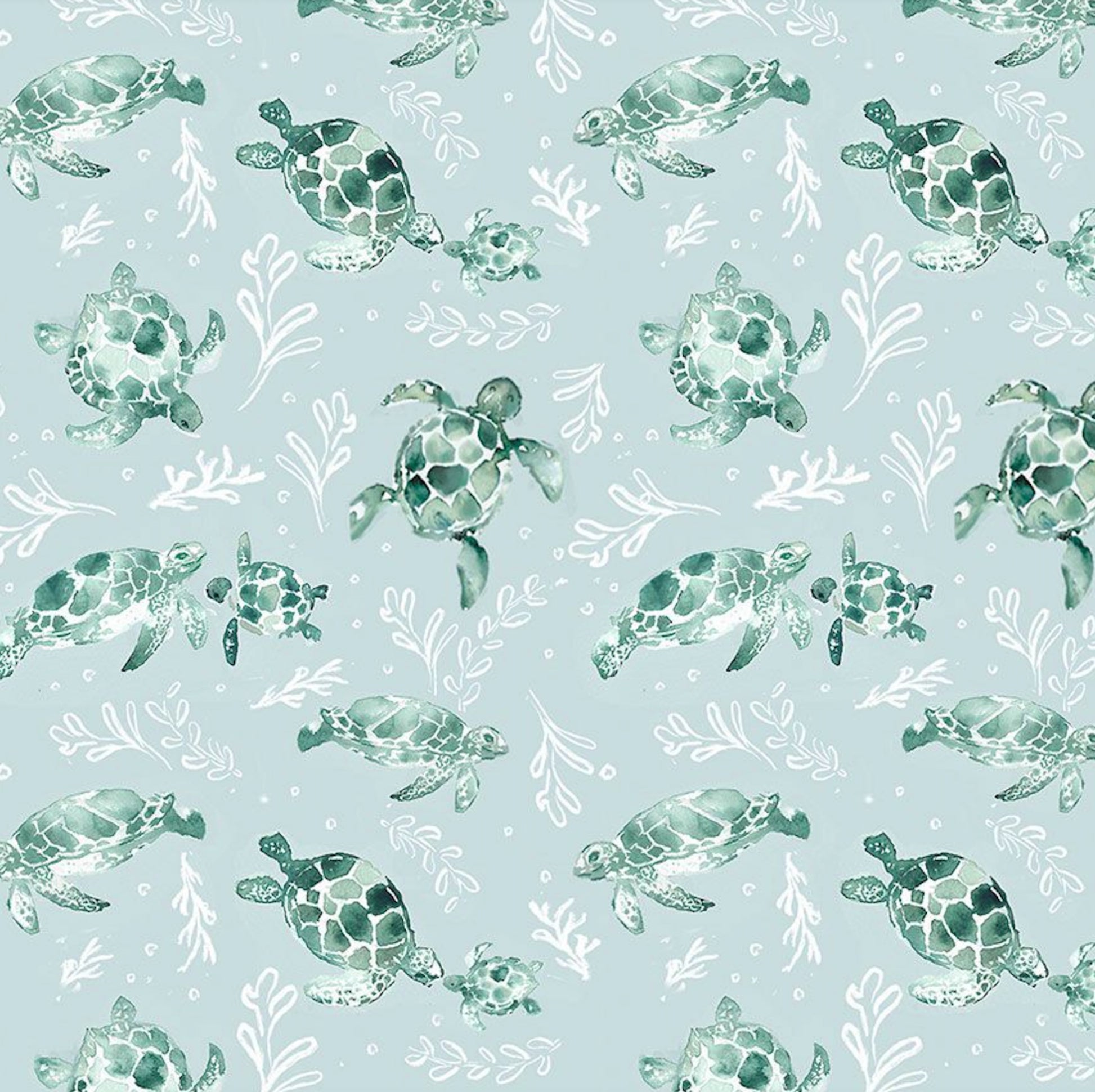 Turtles from the La Mer Collection by Clara Jean for Dear Stella Fabrics
