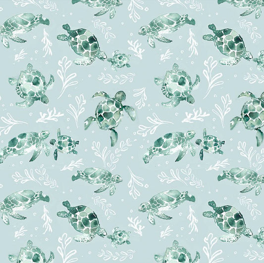 Turtles from the La Mer Collection by Clara Jean for Dear Stella Fabrics
