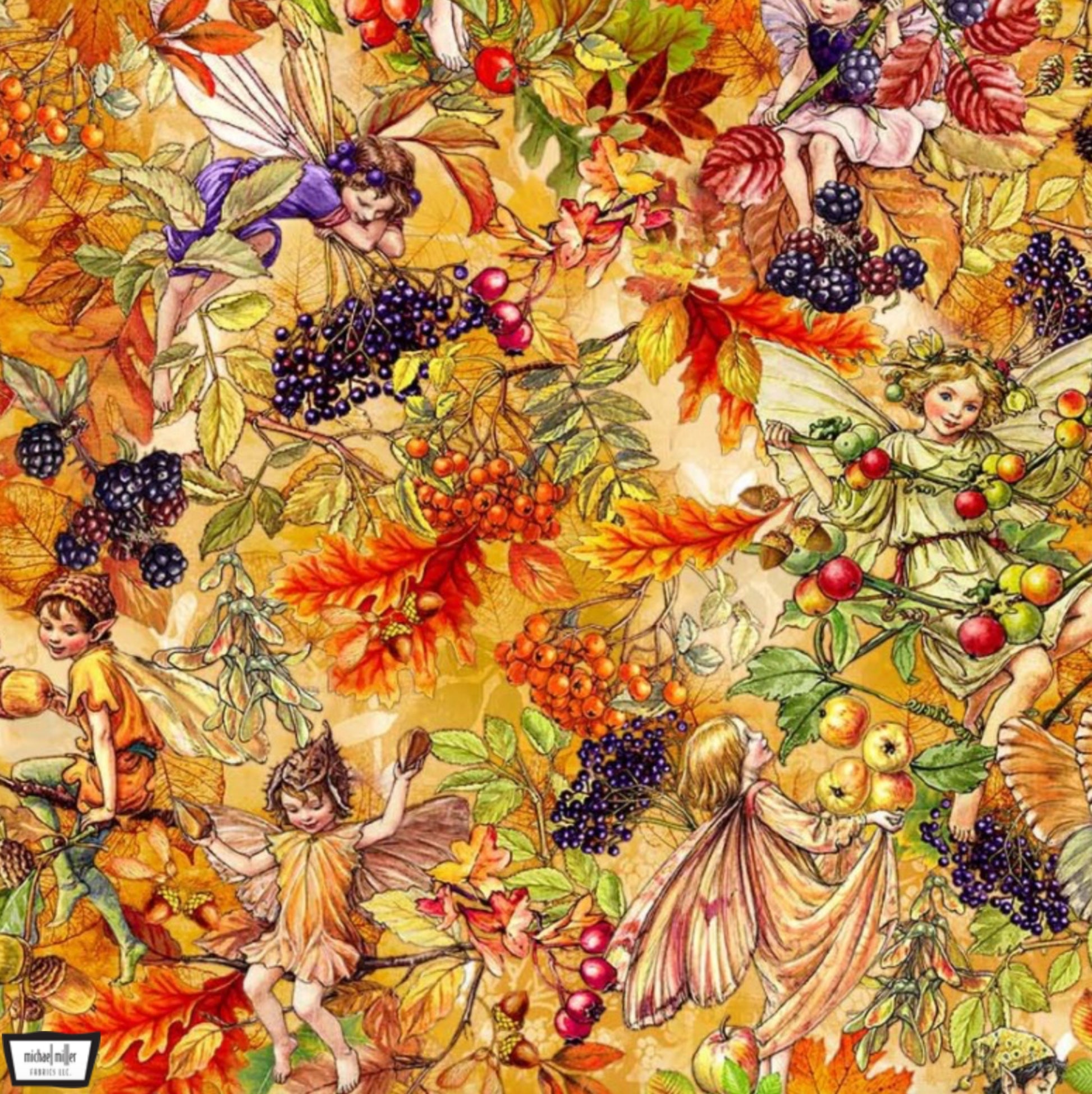 Very Berry Fairy - Flower Fairies of the Autumn - Michael Miller Fabrics