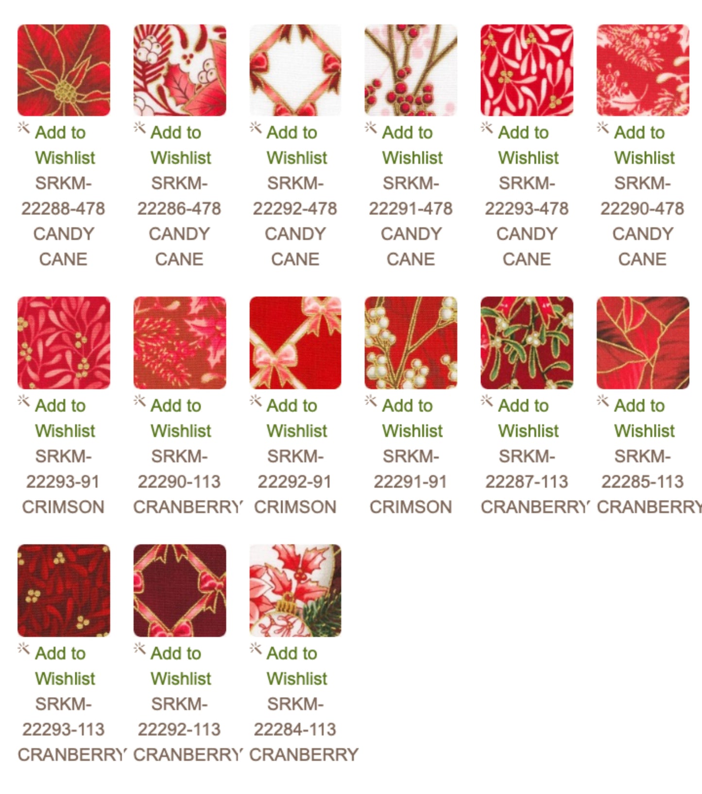 Holiday Flourish Festive Finery 2024 Charm Squares - 44 pcs - Robert Kaufman