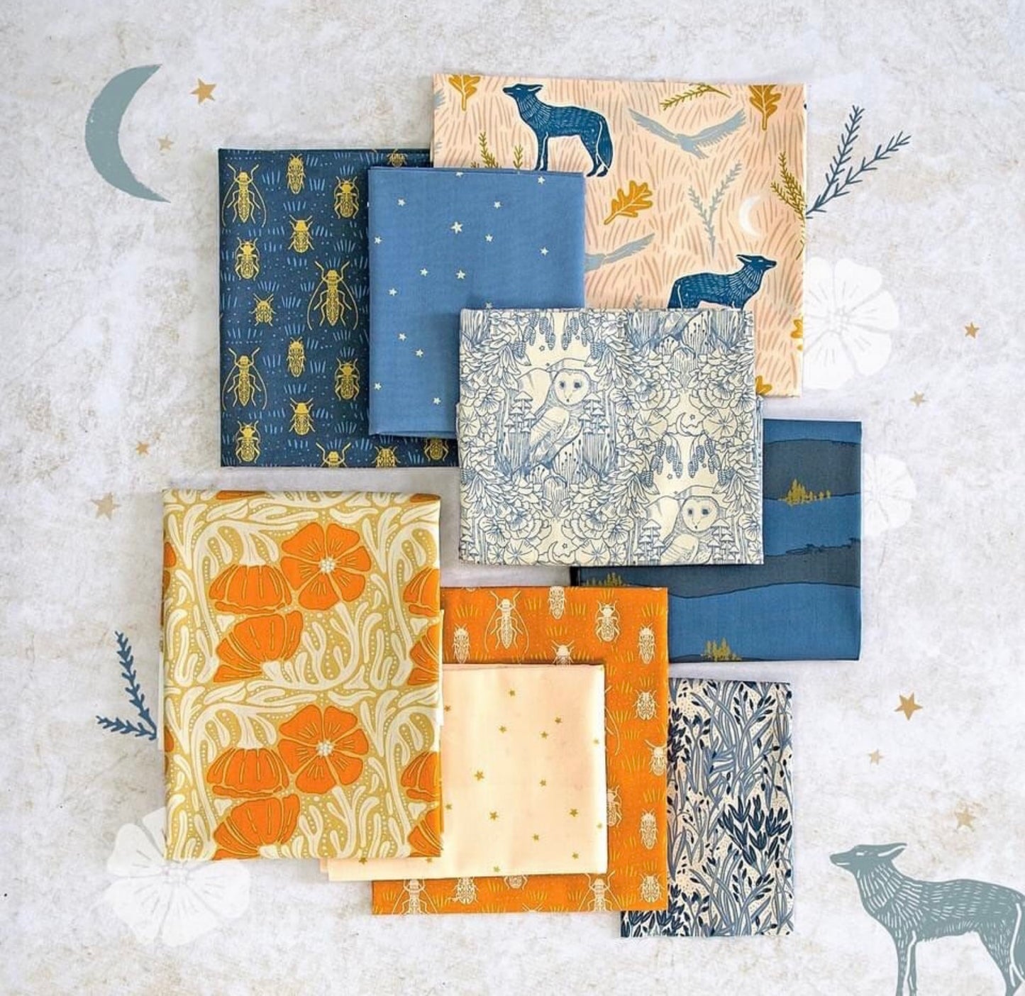 Coyote Hill 16 pc FQ Bundle - Fabric Wonders - Katie O'Shea - Art Gallery Fabrics