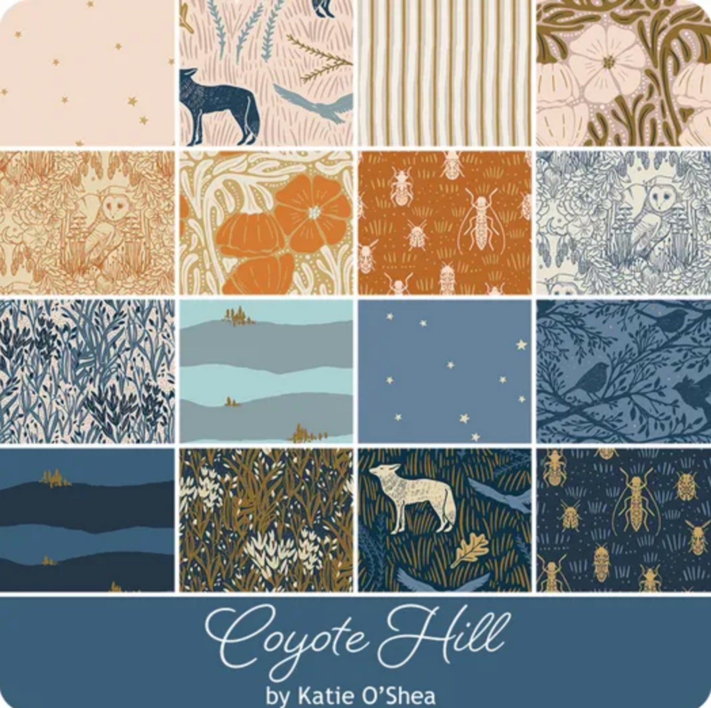 Coyote Hill 16 pc FQ Bundle - Fabric Wonders - Katie O'Shea - Art Gallery Fabrics