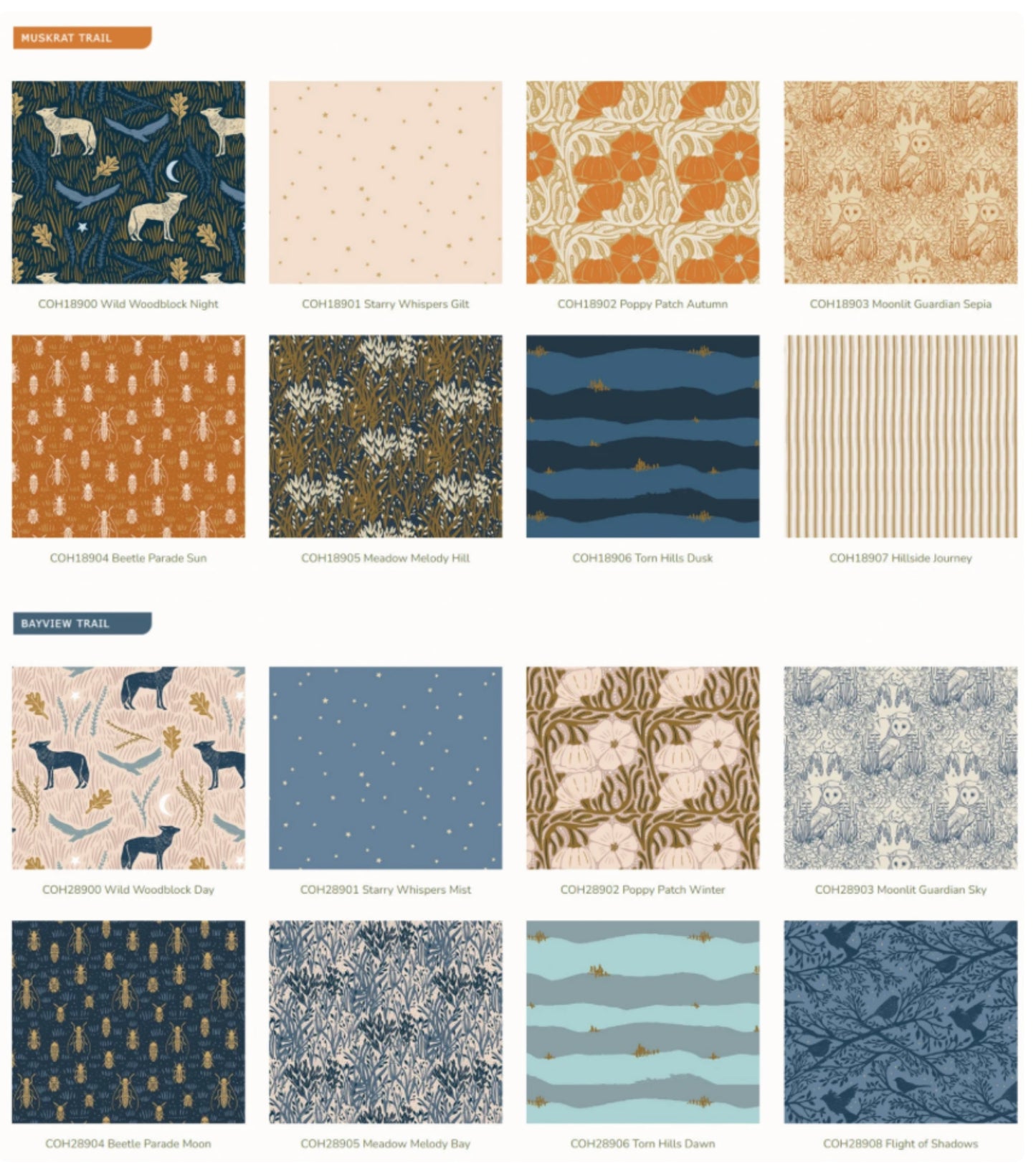 Coyote Hill 16 pc FQ Bundle - Fabric Wonders - Katie O'Shea - Art Gallery Fabrics