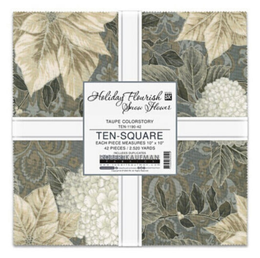 Holiday Flourish Taupe Colorstory Ten Square