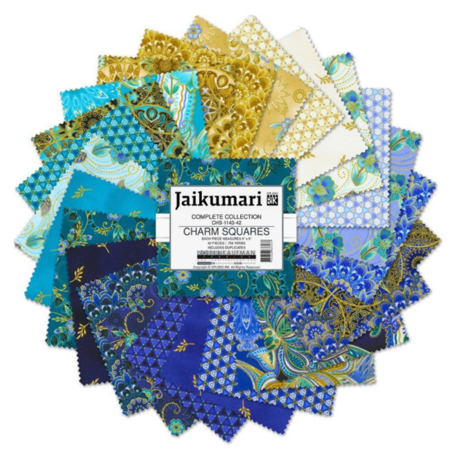 Jaikumari Charm Squares Fabric Swatches Robert Kaufman