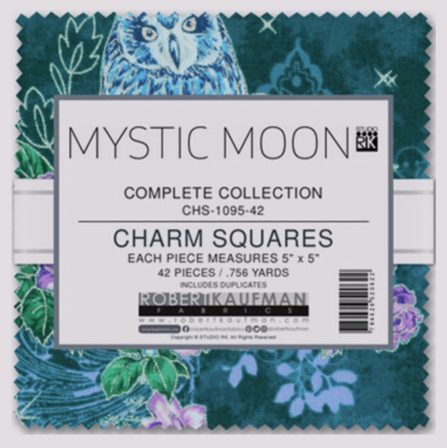Mystic Moon Charm Pack Robert Kaufman - 5" x 5" 42 pc Charm pack - contains the complete Mystic Moon Collection