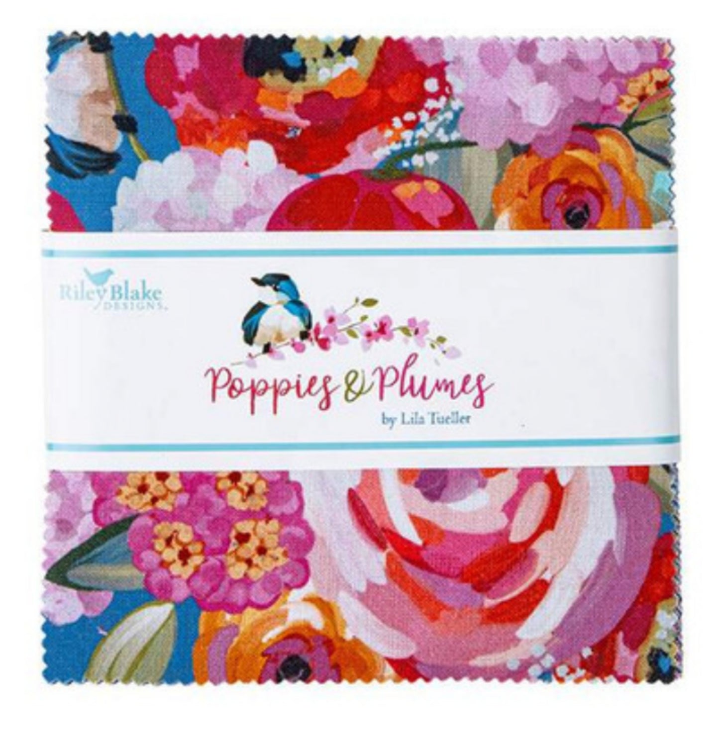 Poppies and Plumes Stacker 5 x 5 in. - Riley Blake Designs