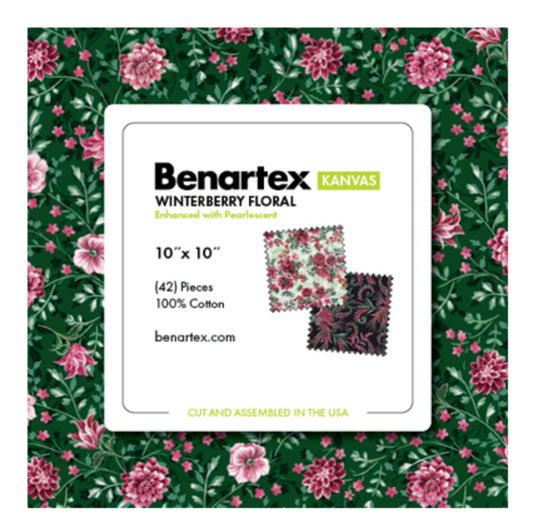 Winterberry Floral Layer Cake by Kansas for Benartex