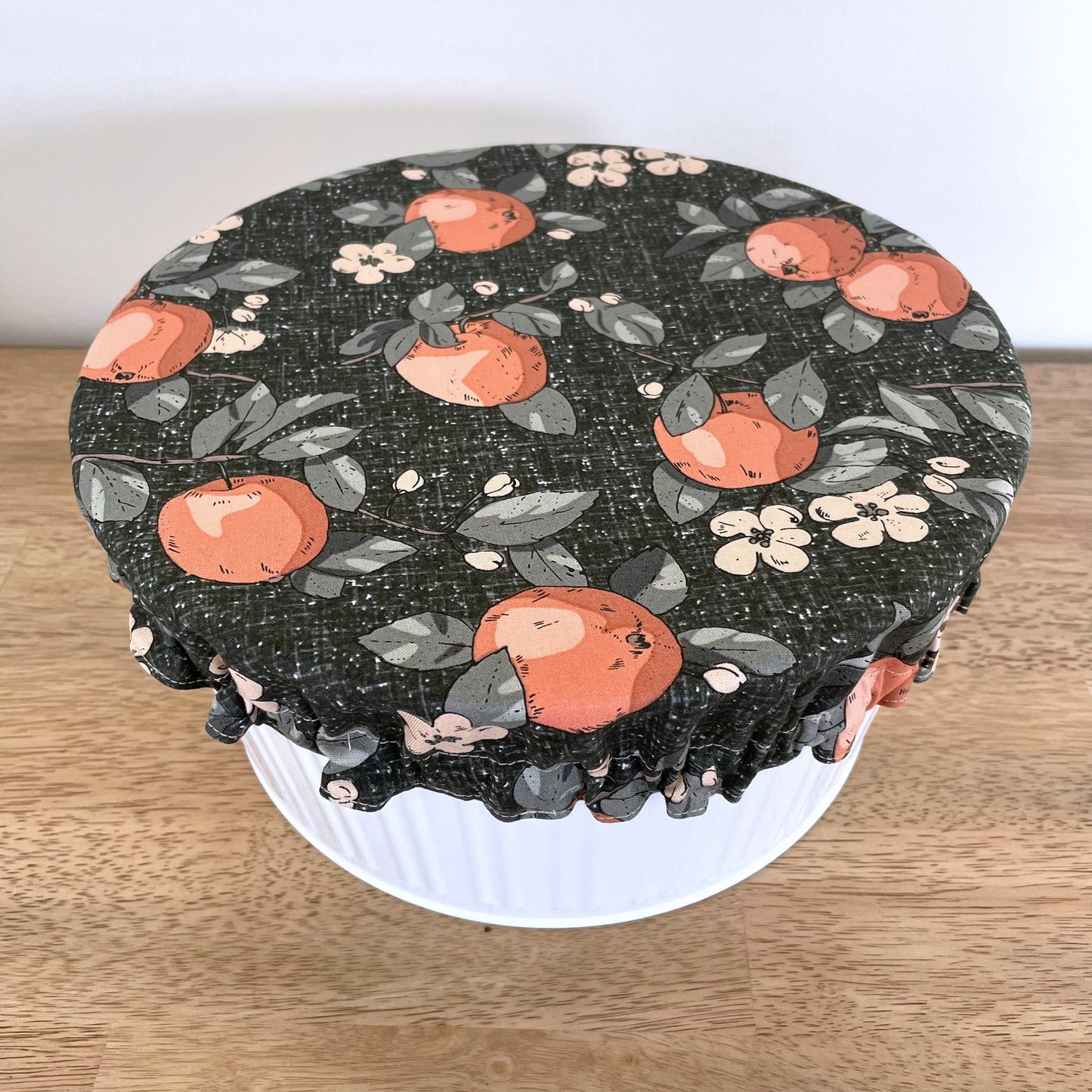 Bowl Cover featuring apples
