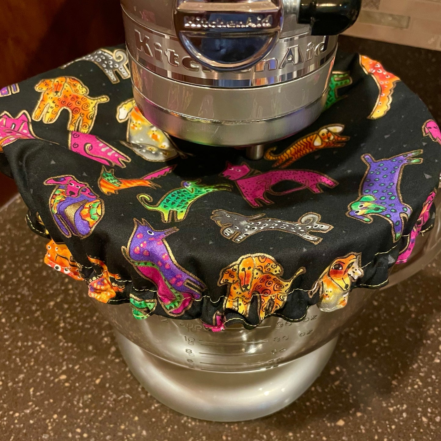 Stand Mixer Bowl Covers - Neon Dogs