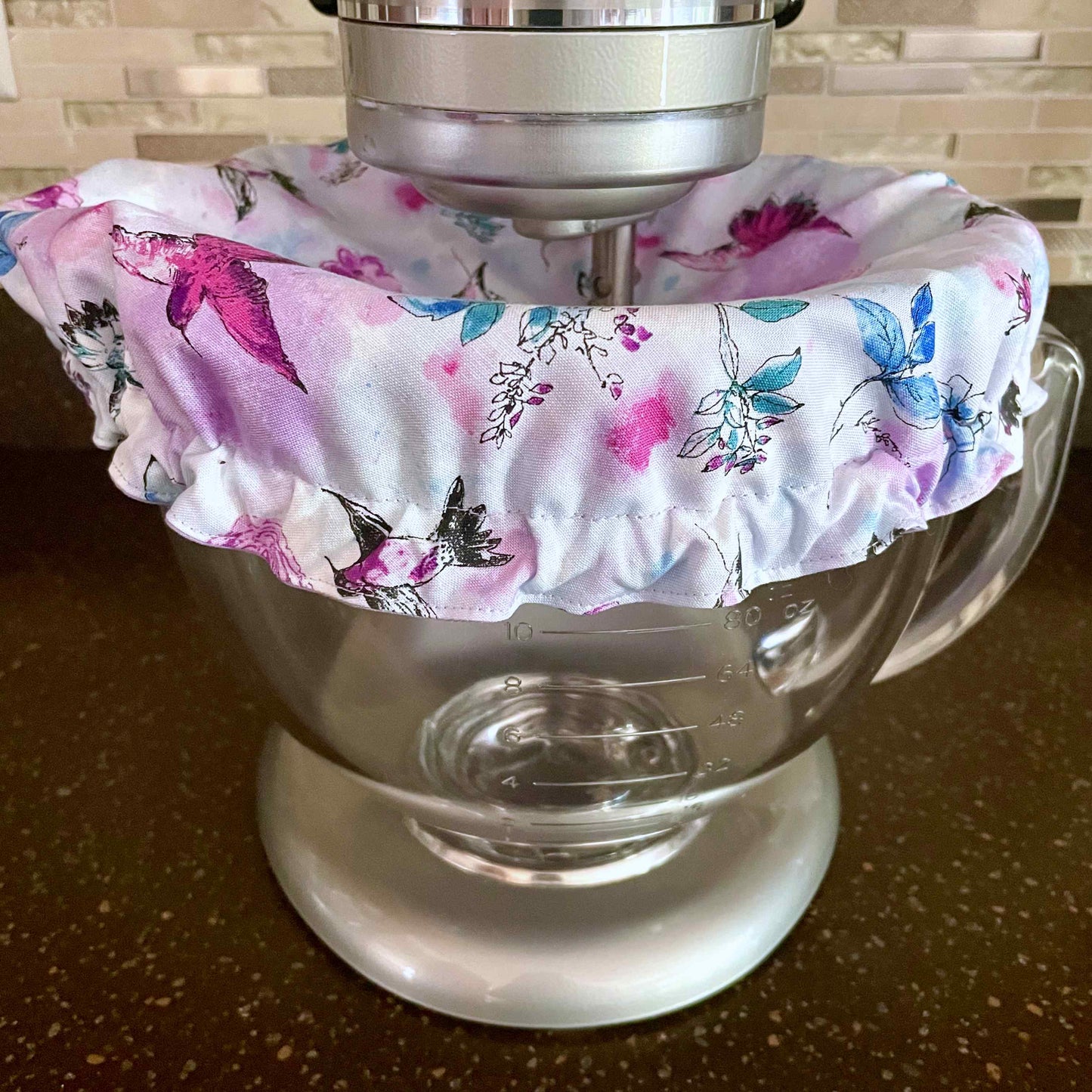 Stand Mixer Bowl Covers - Floral Hummingbirds