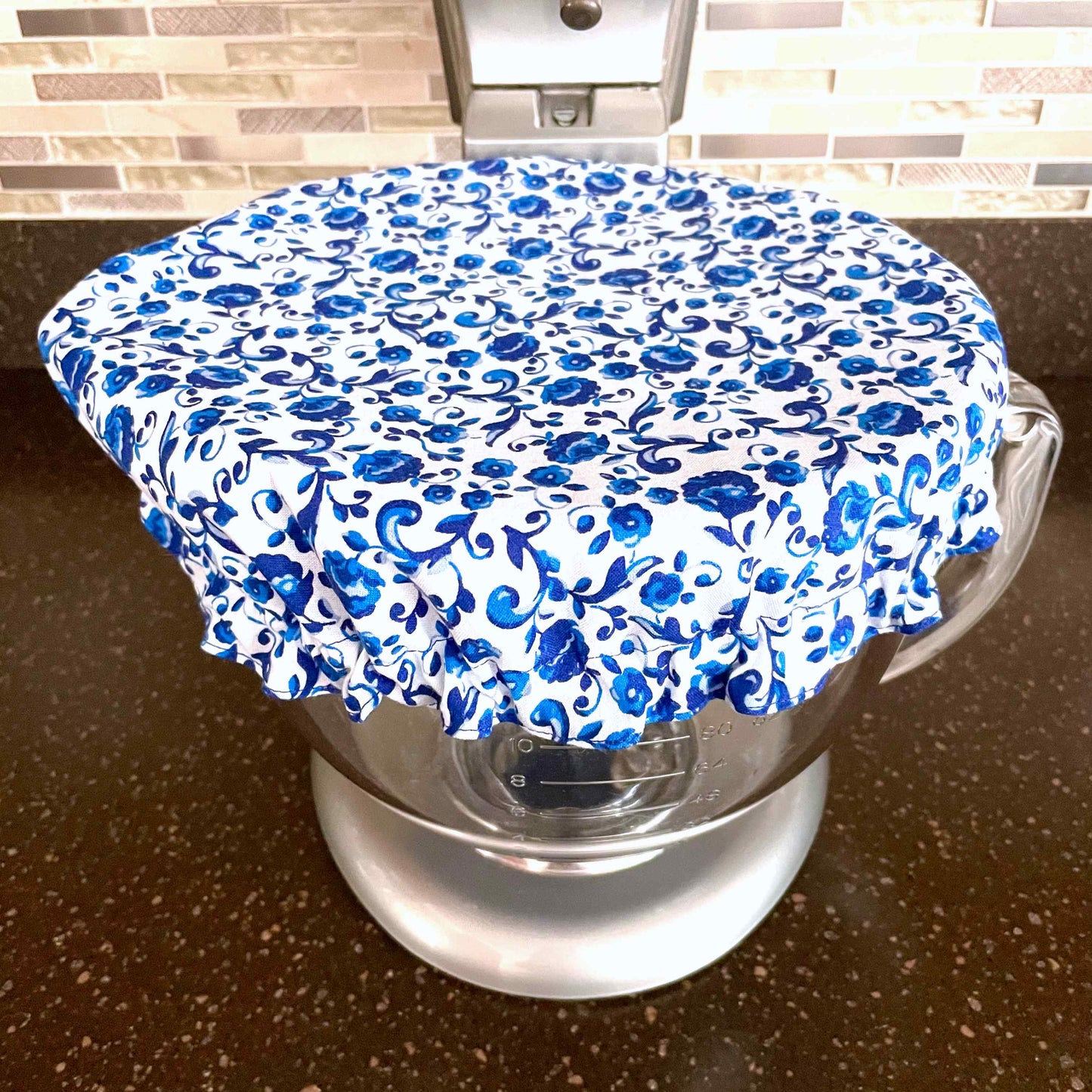 Stand Mixer Bowl Covers - Pioneer Woman Scroll Floral XL Bowl Cover
