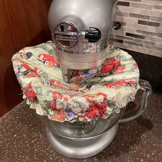 Stand Mixer Bowl Covers - Farmer Red Truck