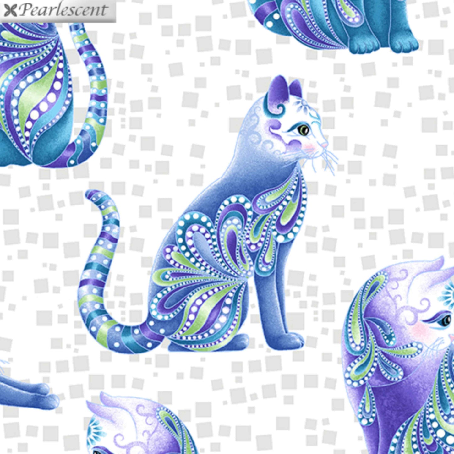 Fabric By The Yard - Artist-O-Cats - 10262P - Benartex Cat-I-Tude Collection