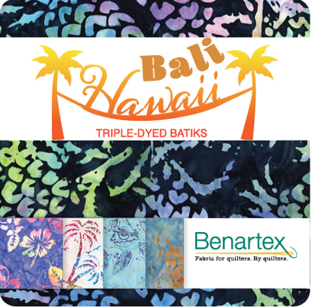 Bali Batik Hawaii Strip-pies - 40 pc Jelly Roll - Bali Batiks - Benartex - STHAWPK