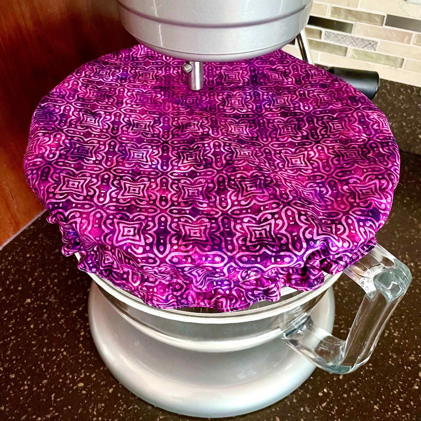 Stand Mixer Bowl Covers - Purple Batik