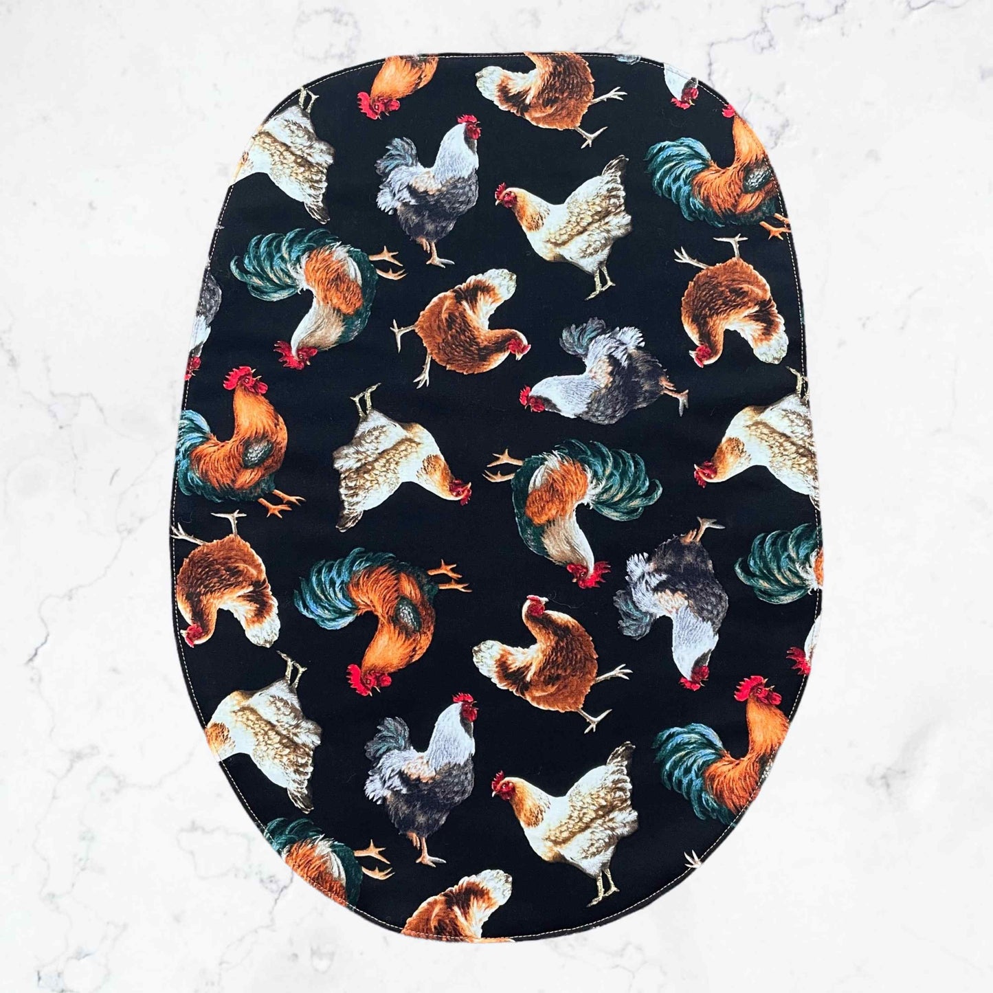 Stand Mixer Slider Mat - Roosters and Chickens