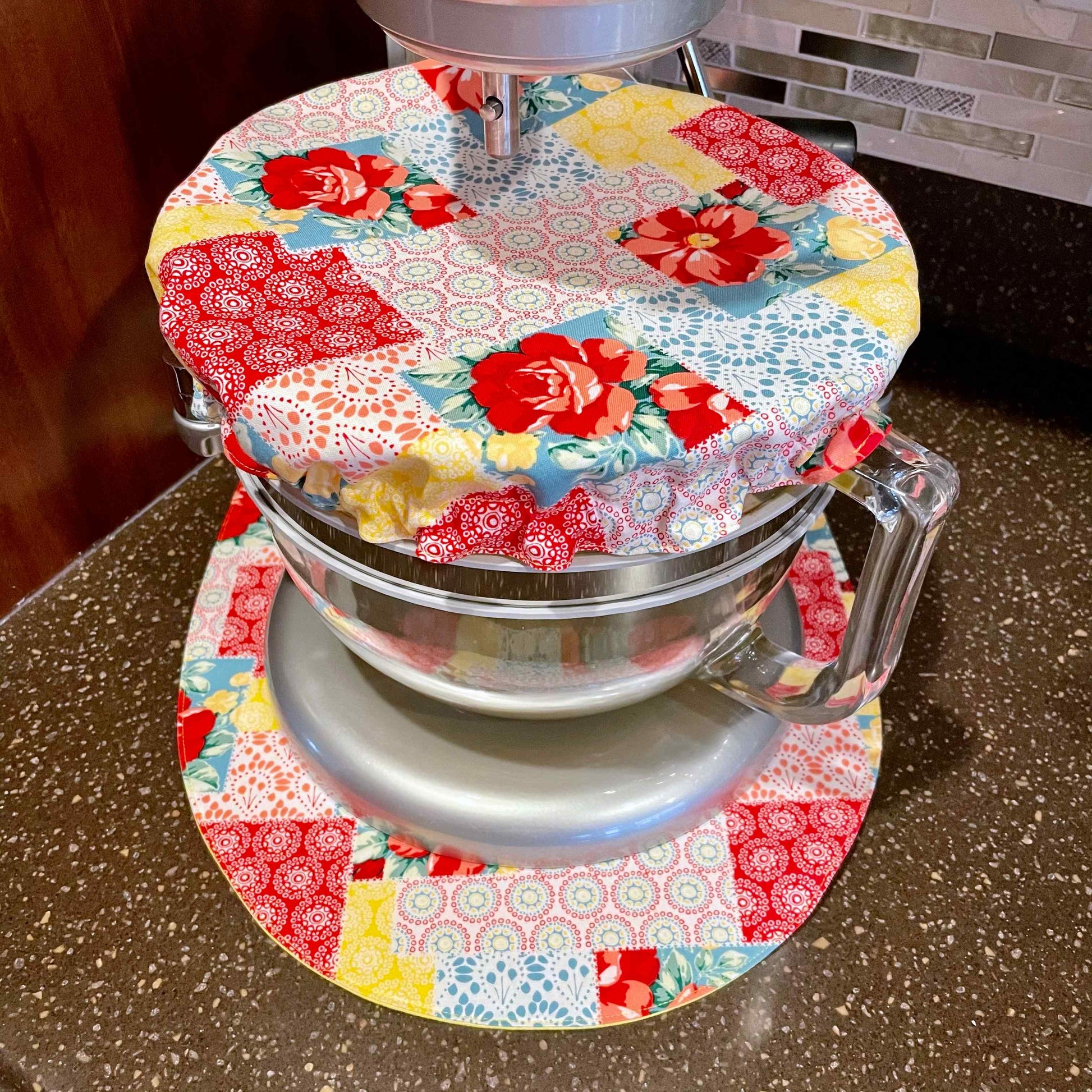 Stand Mixer Bowl Covers - Pioneer Woman Sweet Rose Patchwork – Dalisay  Design Fabrics