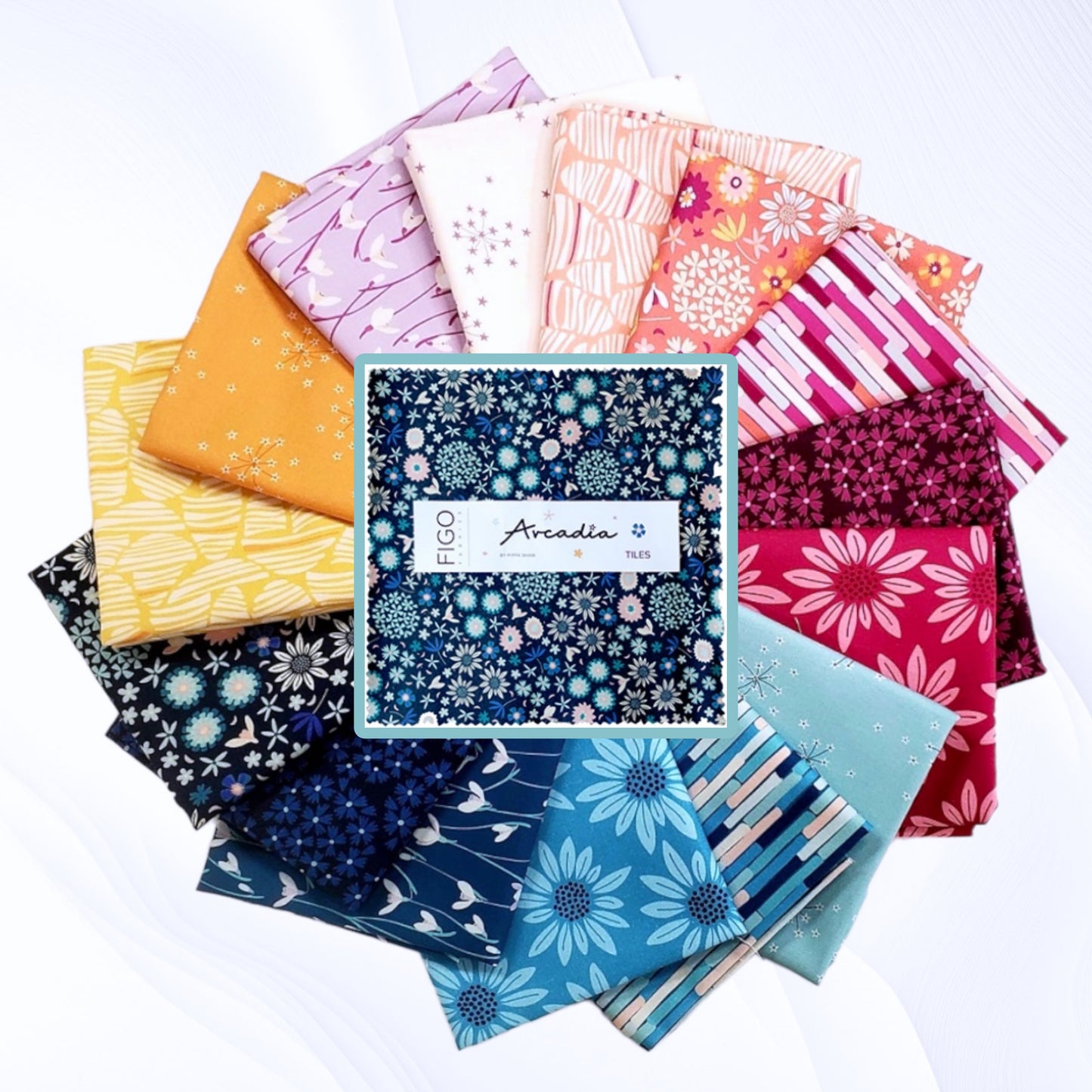 Arcadia 15 pc Fat Quarter Bundle - Pippa Shaw - Figo Fabrics
