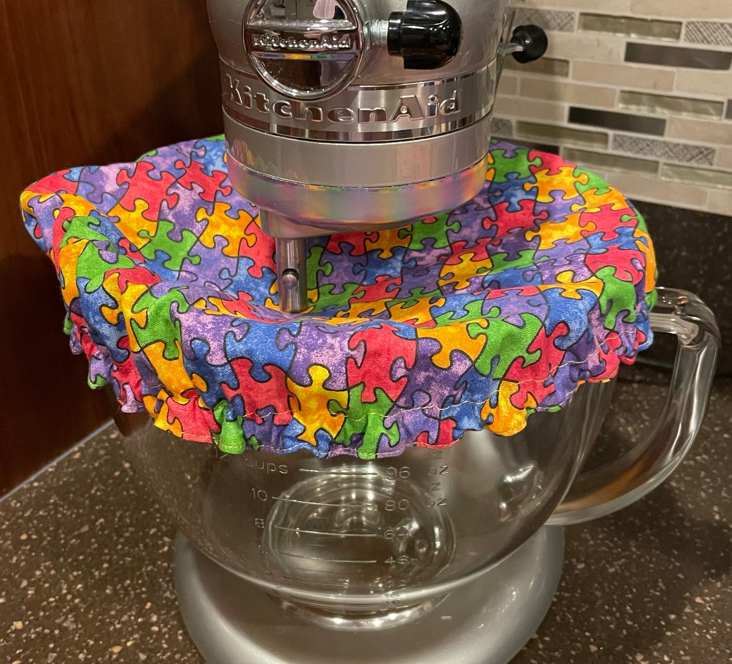 Stand Mixer Bowl Covers - Autism Awareness - Puzzle Pieces