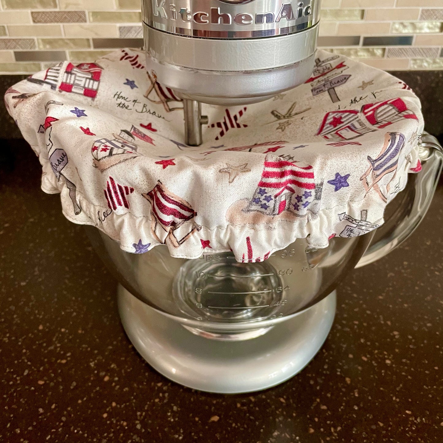Stand Mixer Bowl Covers - Patriotic Beach