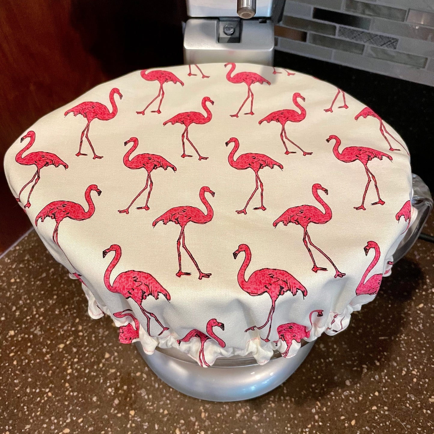 Stand Mixer Bowl Covers - Hot Pink Flamingo