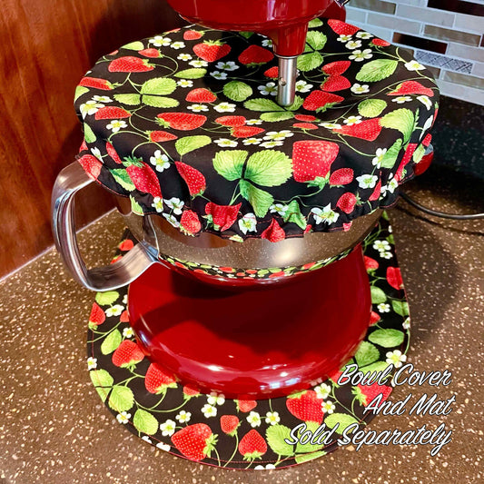 Stand Mixer Bowl Covers - Strawberries and Vines