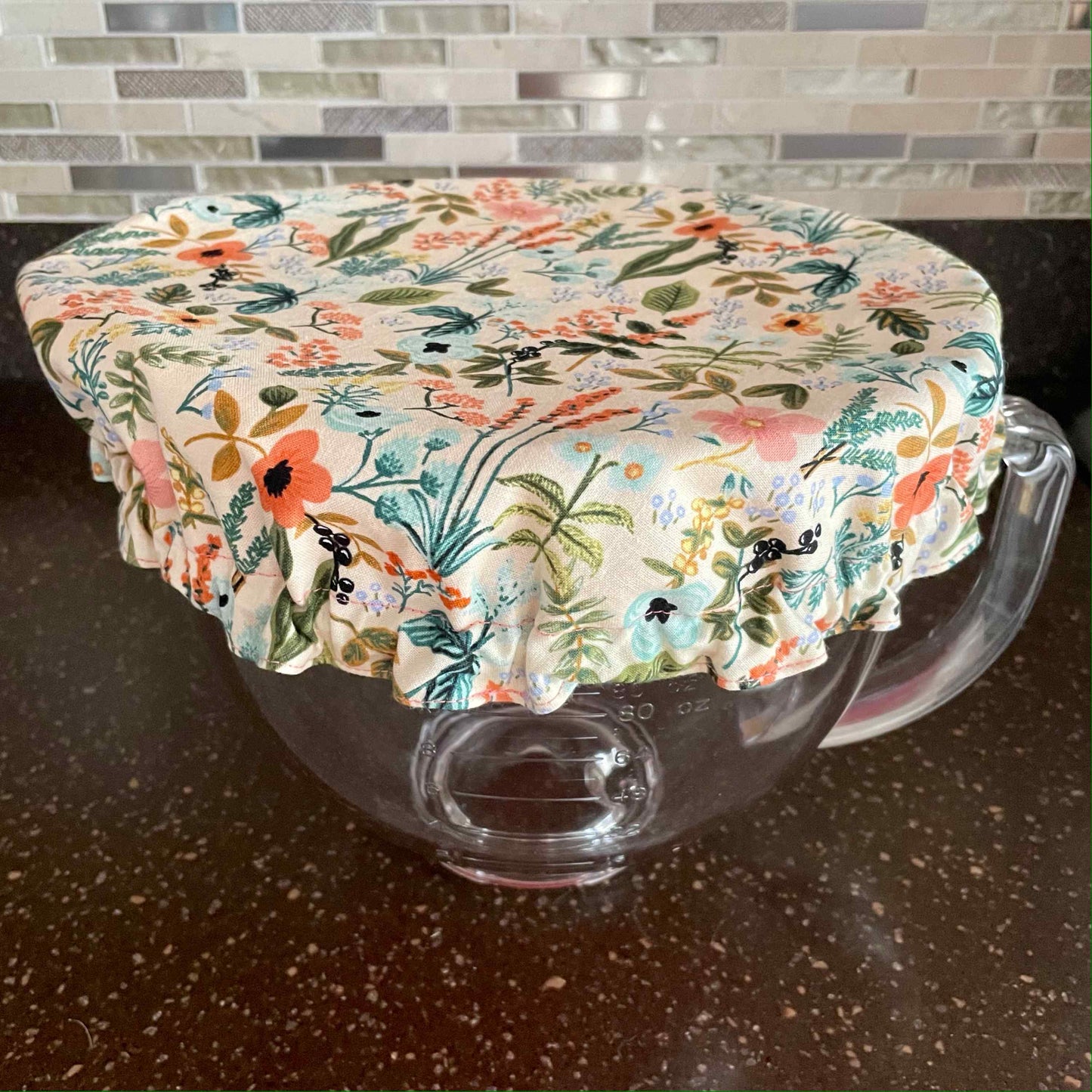 Stand Mixer Bowl Covers - Floral Herb Garden