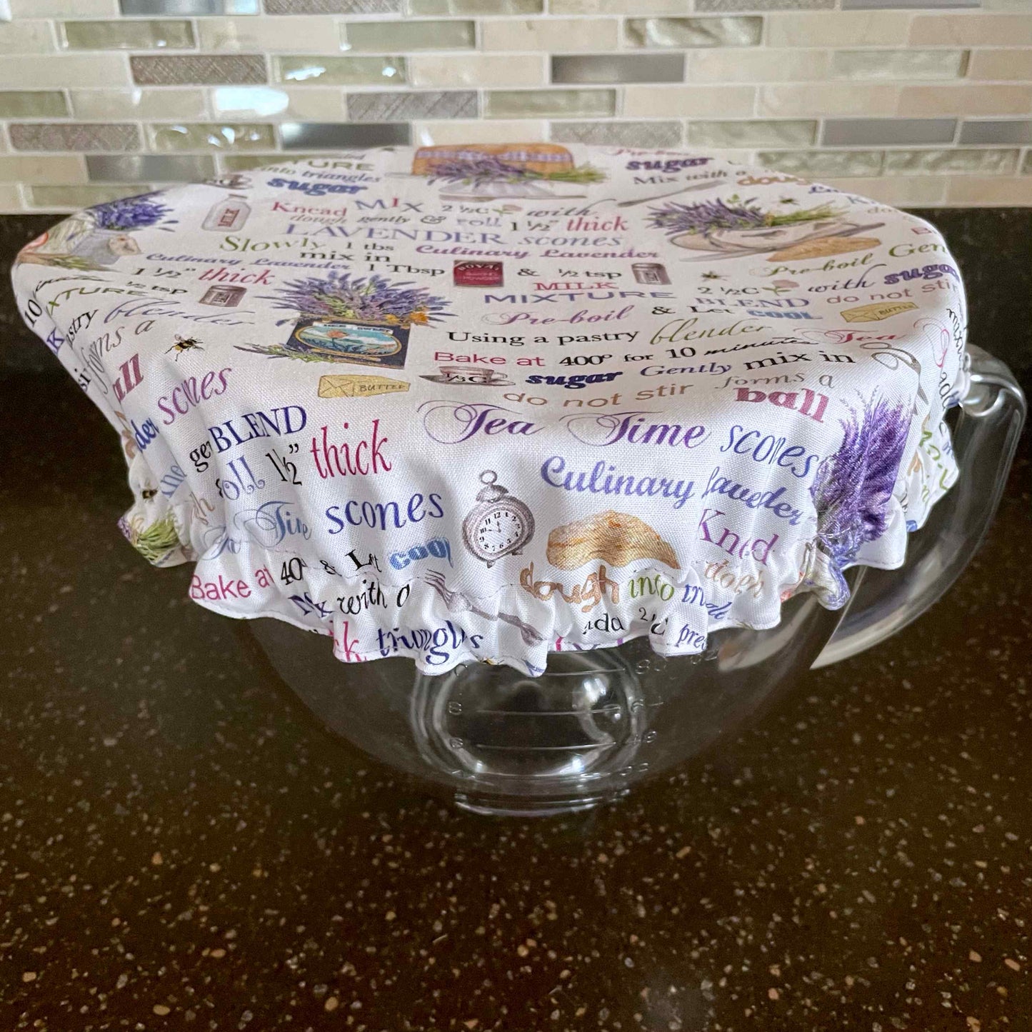 Stand Mixer Bowl Covers - Lavender Scones