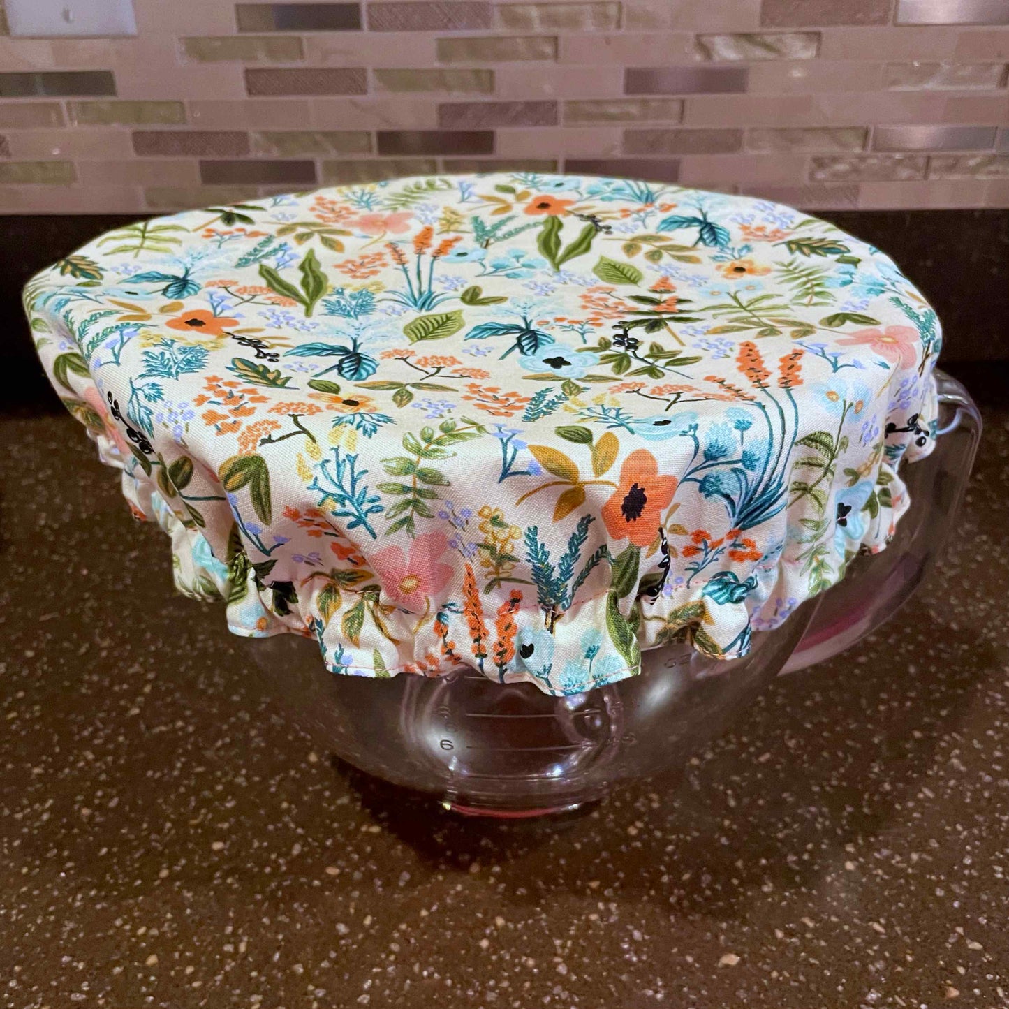 Stand Mixer Bowl Covers - Floral Herb Garden