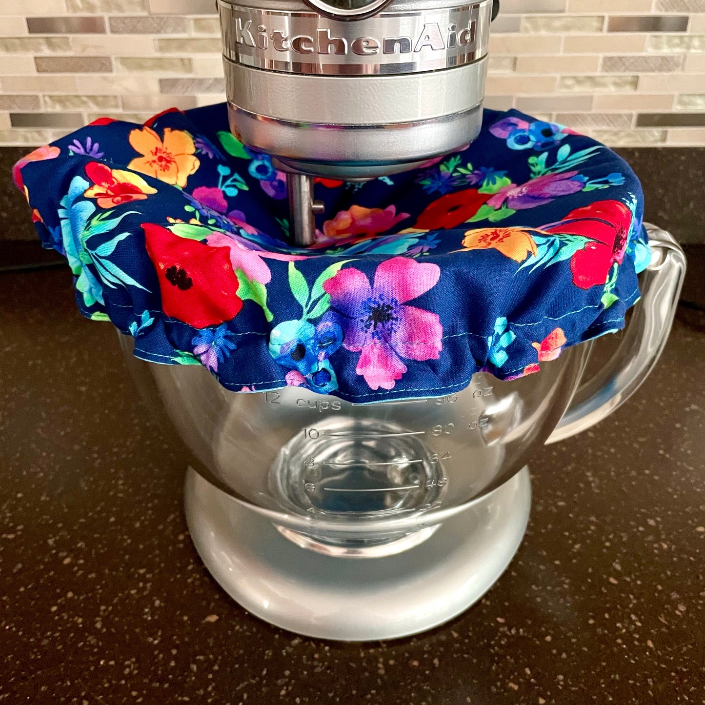 Stand Mixer Bowl Covers - Pioneer Woman Style Blue Floral