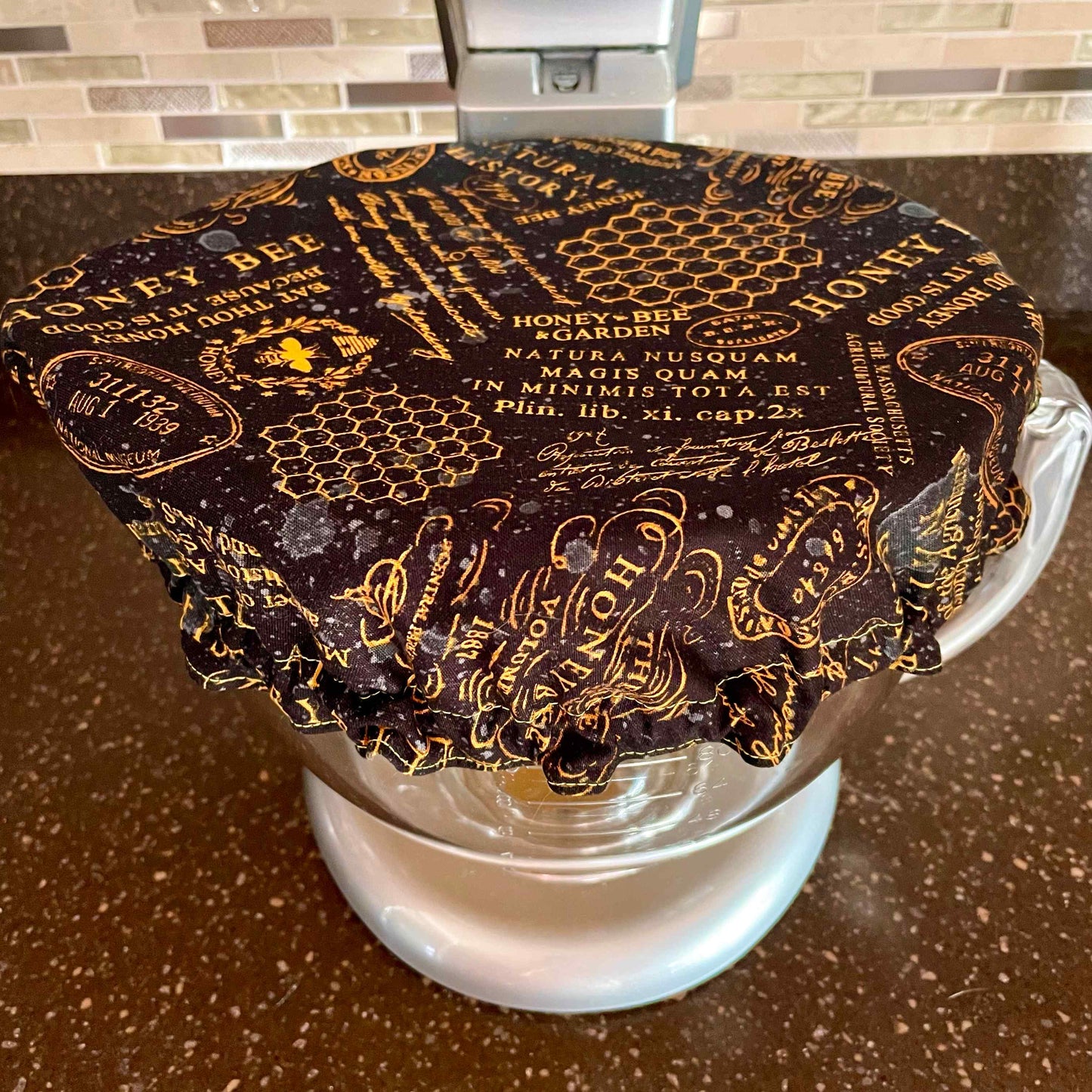 Stand Mixer Bowl Covers - A Bee's Life Words