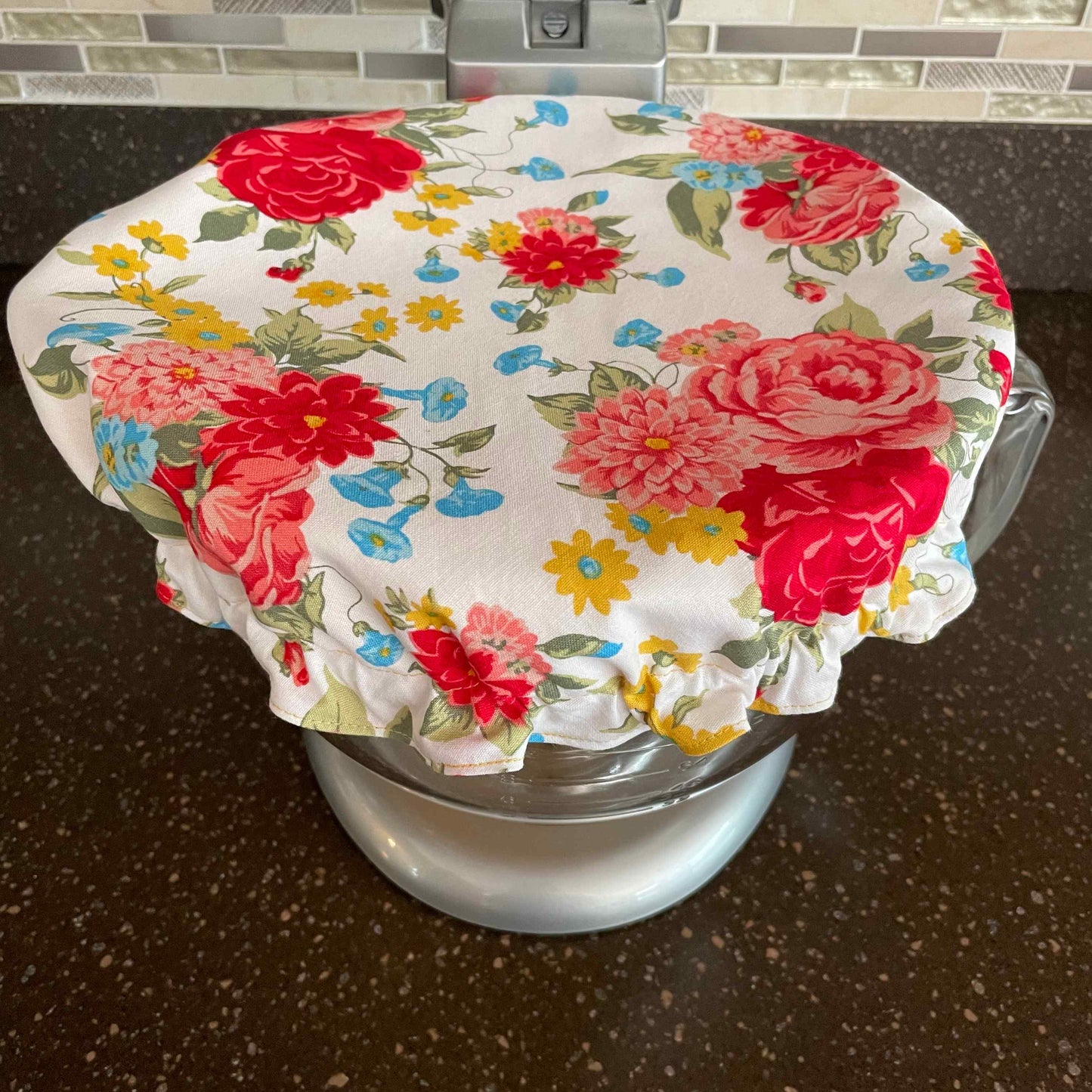Stand Mixer Bowl Covers - Pioneer Woman Sweet Rose Floral