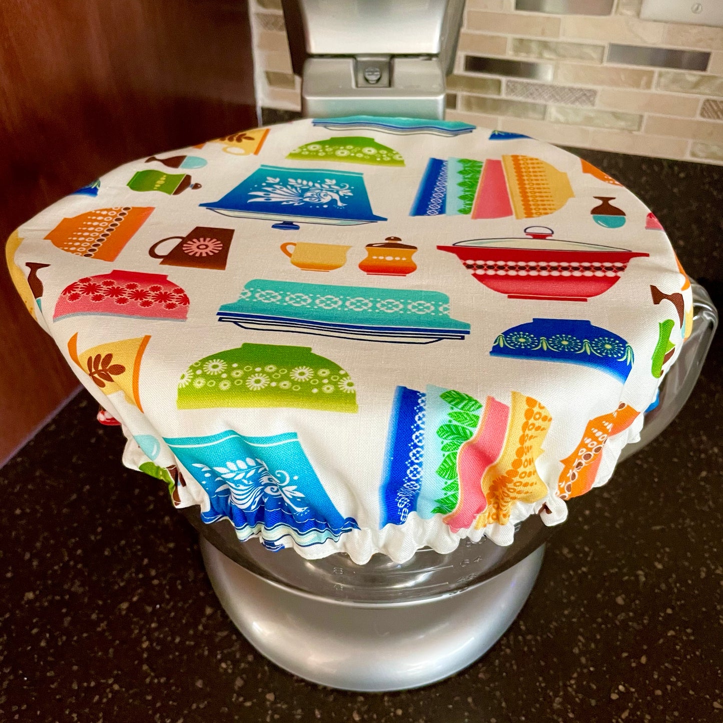 Stand Mixer Bowl Covers - Vintage Pyrex Bowls