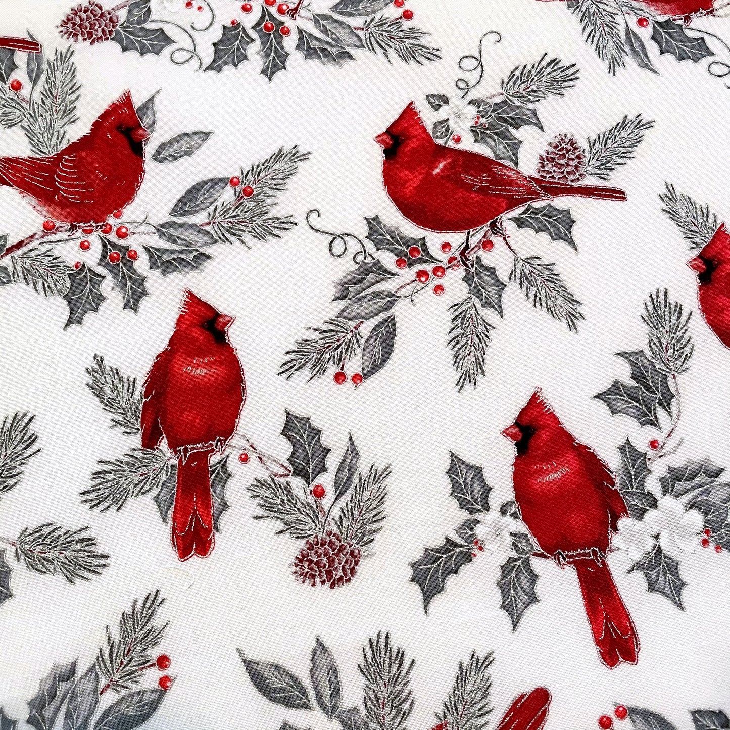 Christmas Cardinals Fabric
