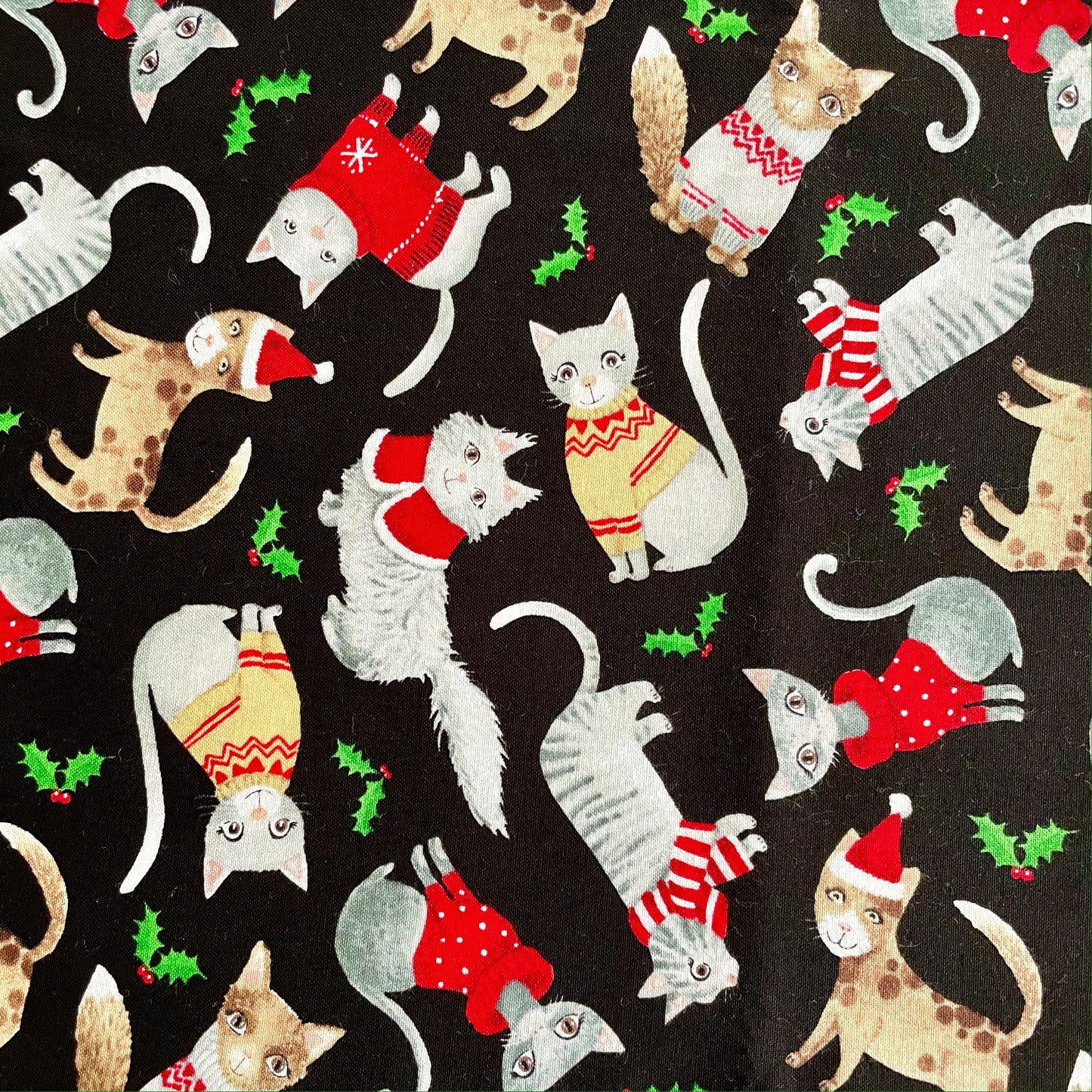 Christmas Cats Fabric