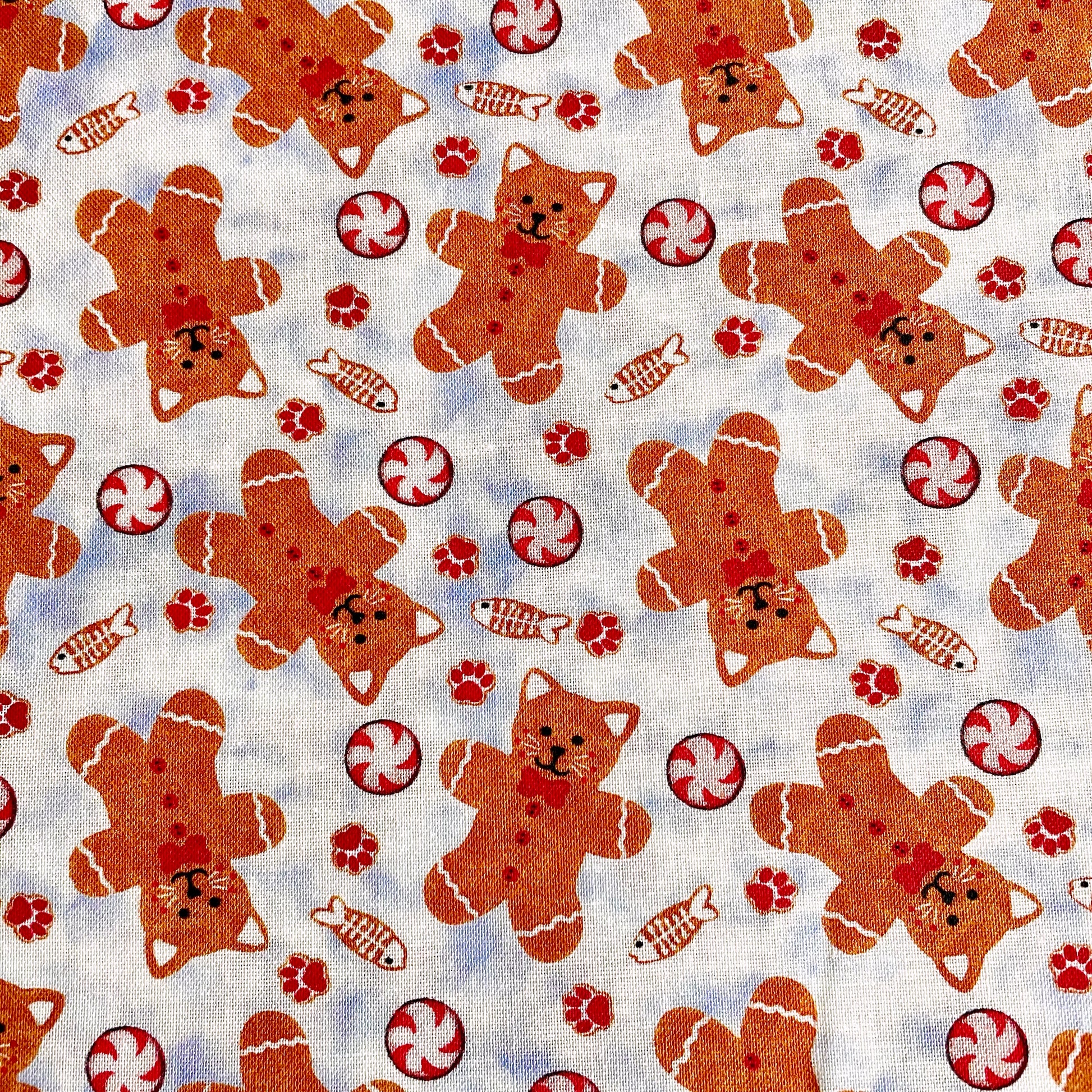 Gingerbread Cats Fabric