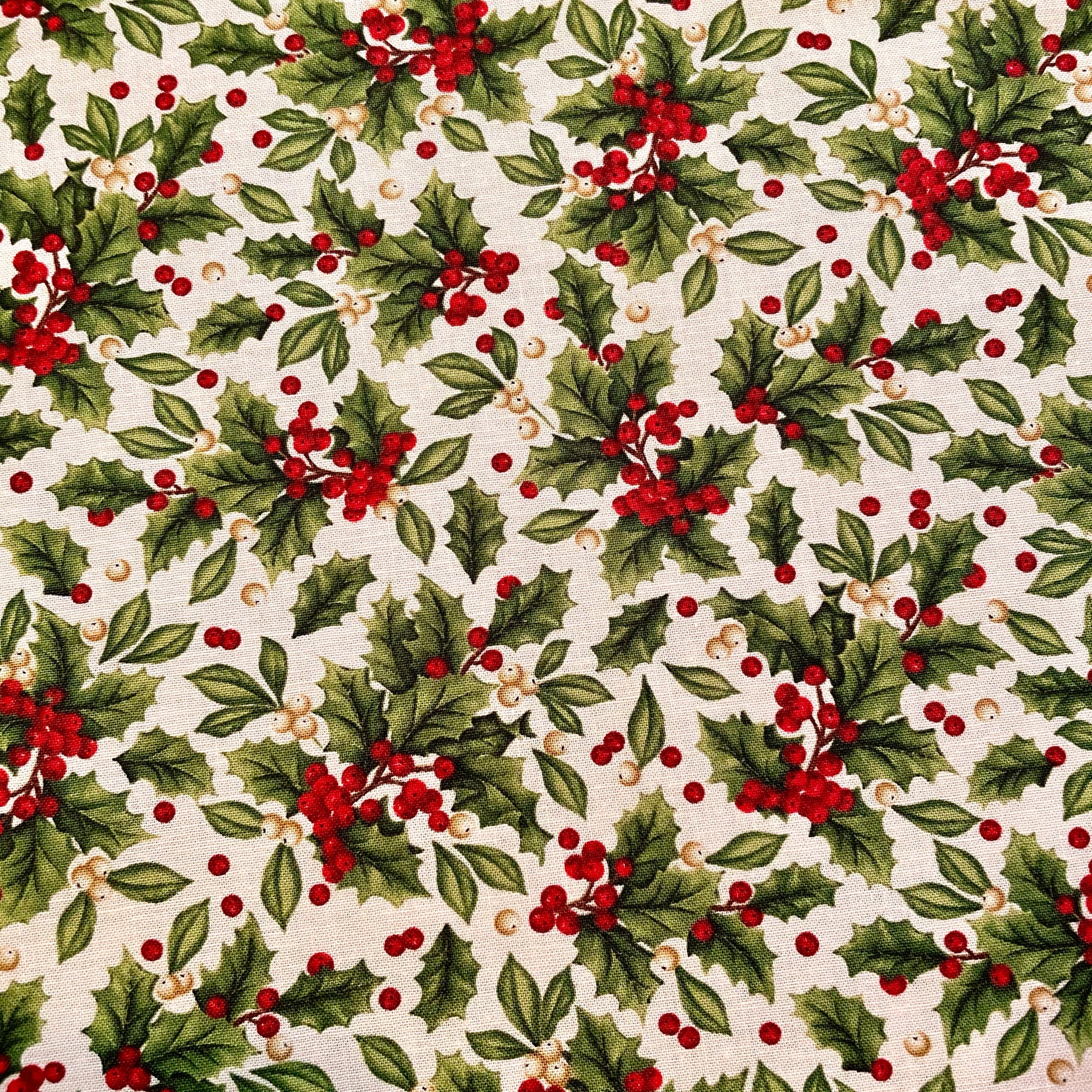 Holly and Berries Fabric