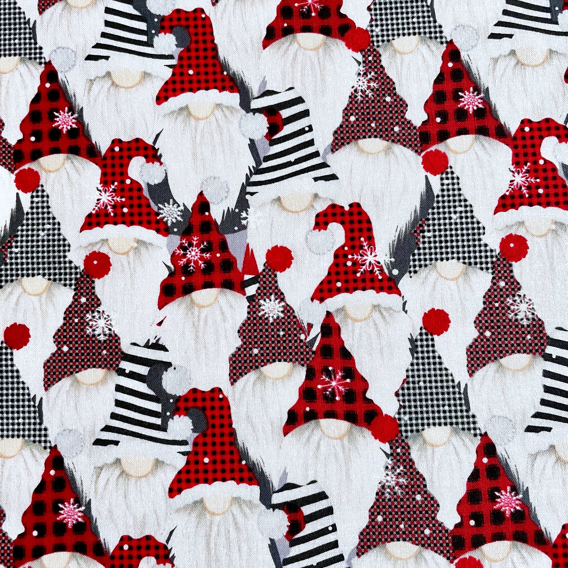 Snowflake Gnomes Fabric
