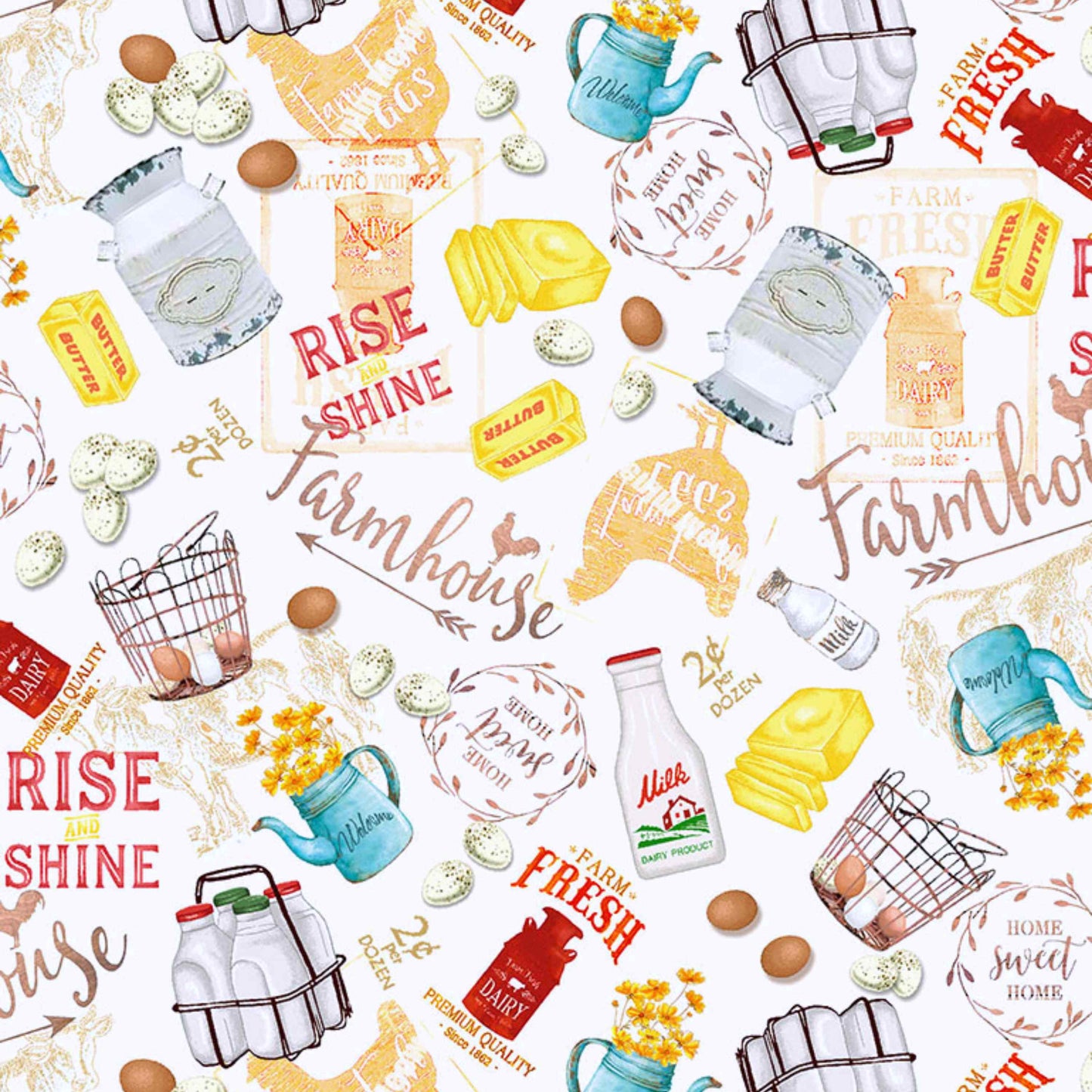 Stand Mixer Slider Mat - Farmhouse Words and Images