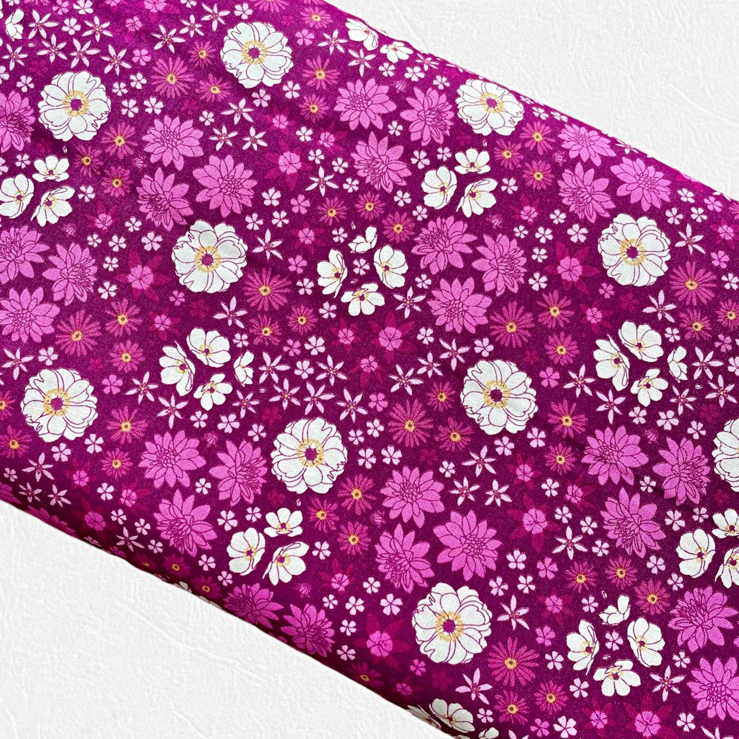 Fabric By The Yard - Scattered Flora - Primavera Collection - Magneta Multi - Pippa Shaw - 90317-80 - Figo Fabrics