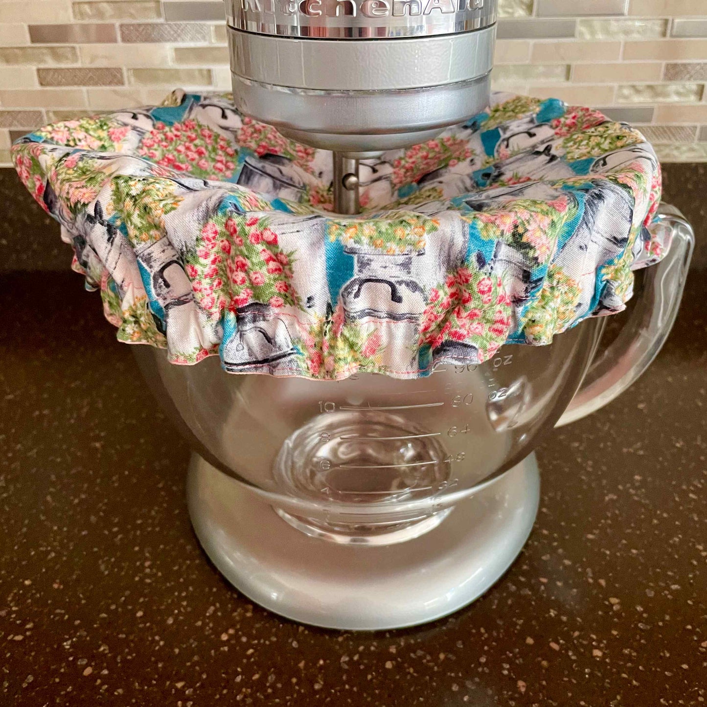 Stand Mixer Bowl Covers - Milk Cans With Flowers