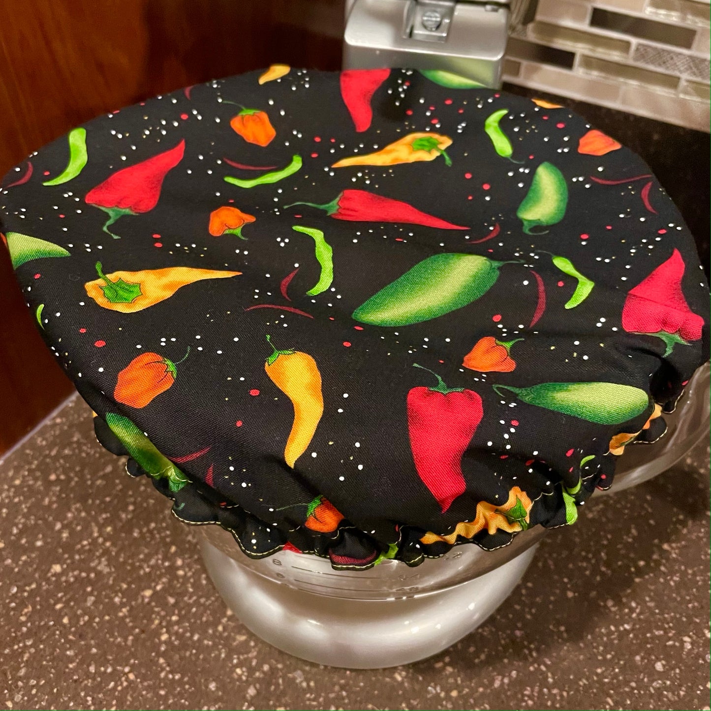Stand Mixer Bowl Covers - Hot Peppers